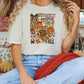 Fall Football Collage Graphic T-Shirt