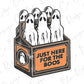 Just Here for The Boos, Halloween Ghost Six Pack Graphic T-Shirt