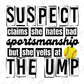 a picture of a baseball with the words suspect claims she hates bad sportsmanship but