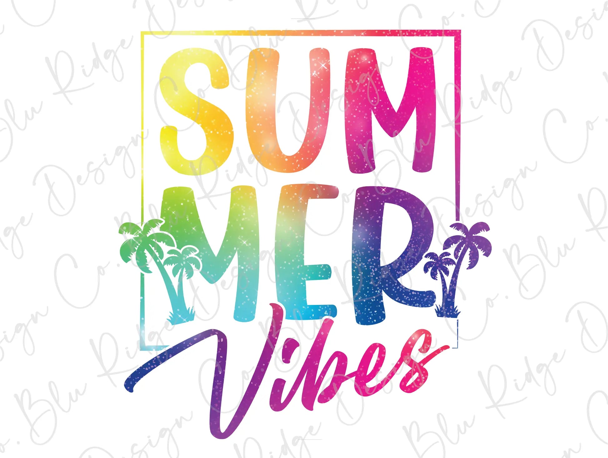 the words summer vibes are painted on a white background