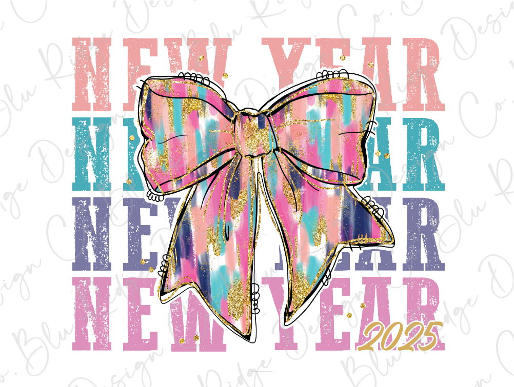 a new year new year new year bow