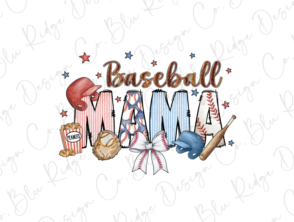 a baseball mom shirt with the word baseball on it