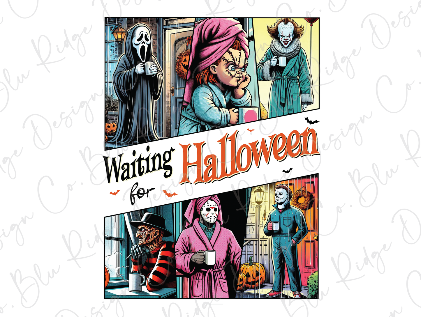 a poster of a couple of people in halloween costumes