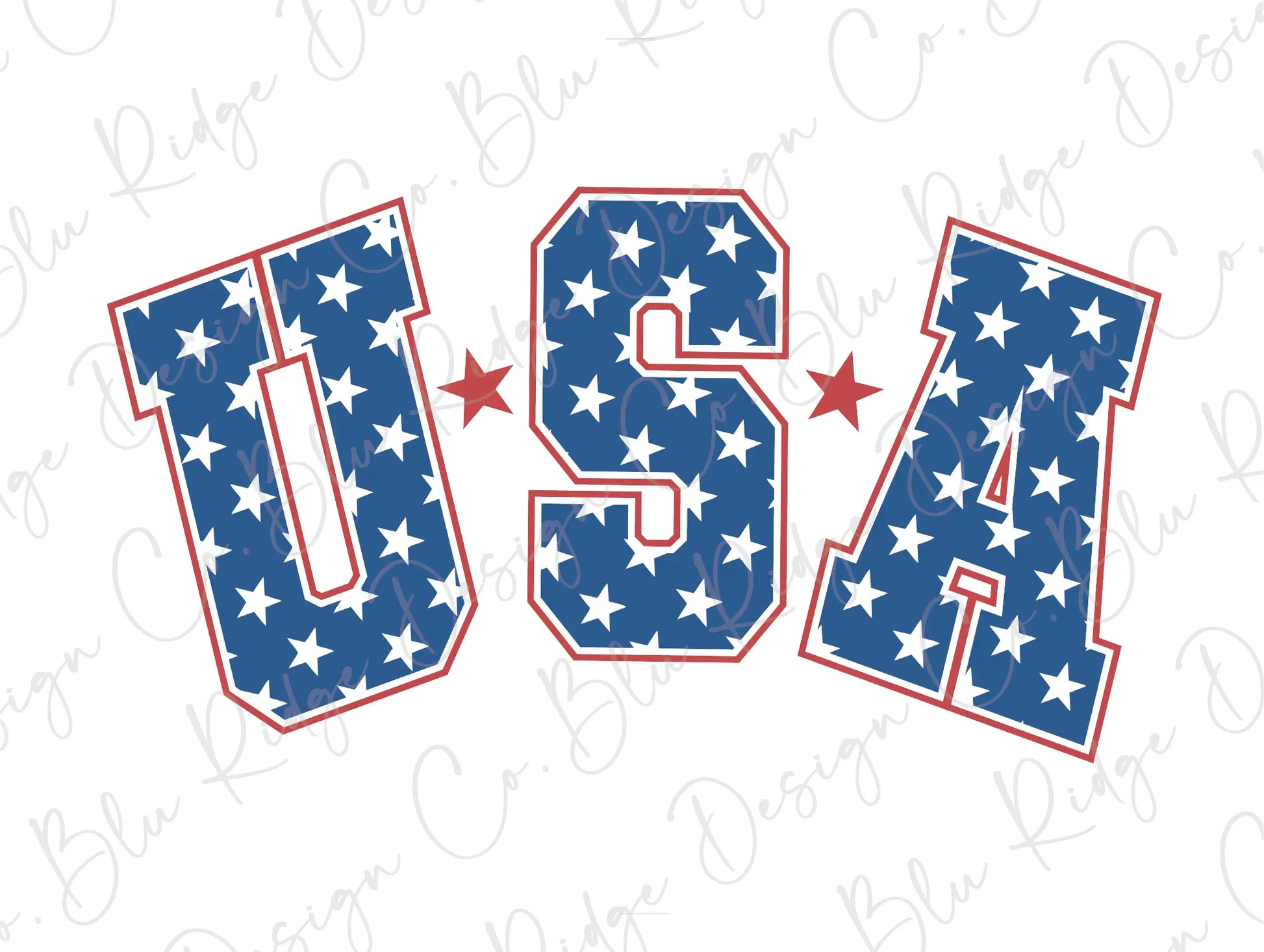 the word usa made out of stars on a white background