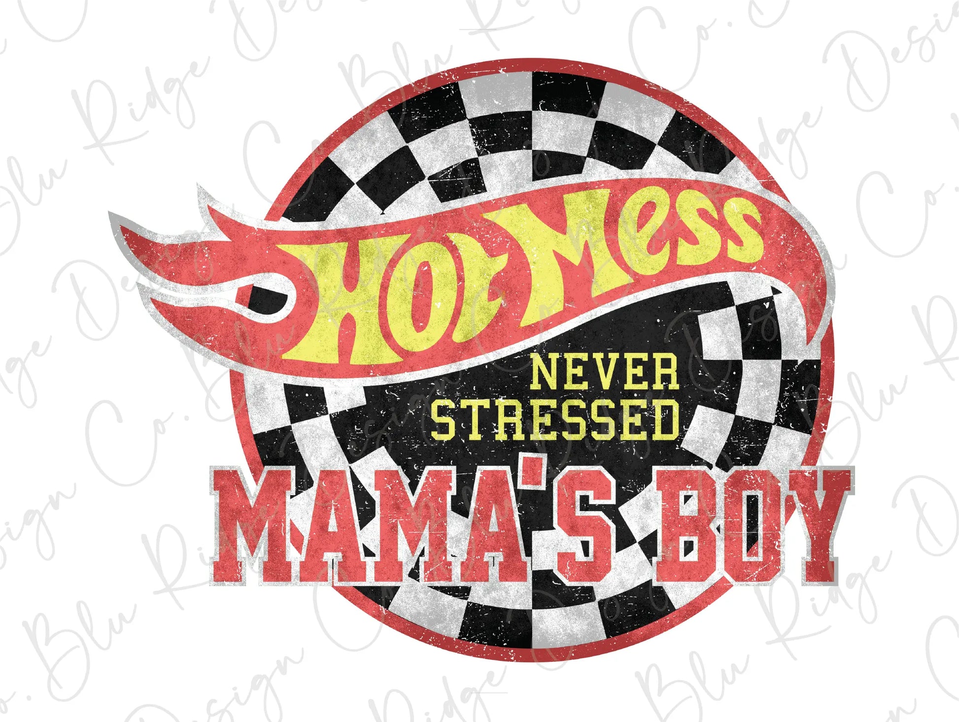 a red and white sign that says,'homies never stressed mama '