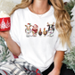 Farm Animals Christmas Graphic T-Shirt