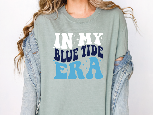 In My Blue Tide Era Stacked Wavy Retro Trendy Design Graphic T-Shirt