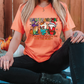 HappyHalloThanksMas Christmas Halloween Thanksgiving Coffee Graphic T-Shirt