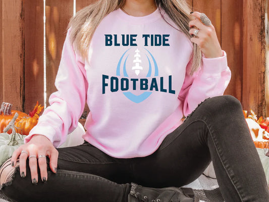 Blue Tide Football Graphic T-Shirt