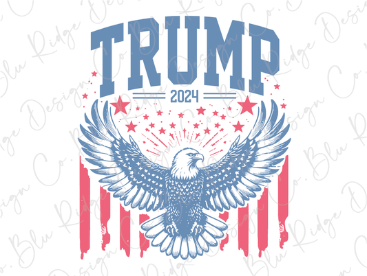 a t - shirt with an eagle and the words trump on it