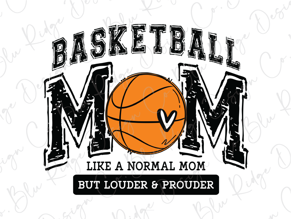 a basketball mom shirt with a ball on it