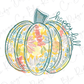 a colorful pumpkin with a happy thanksgiving message on it