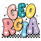 the word geo rica written in colorful letters