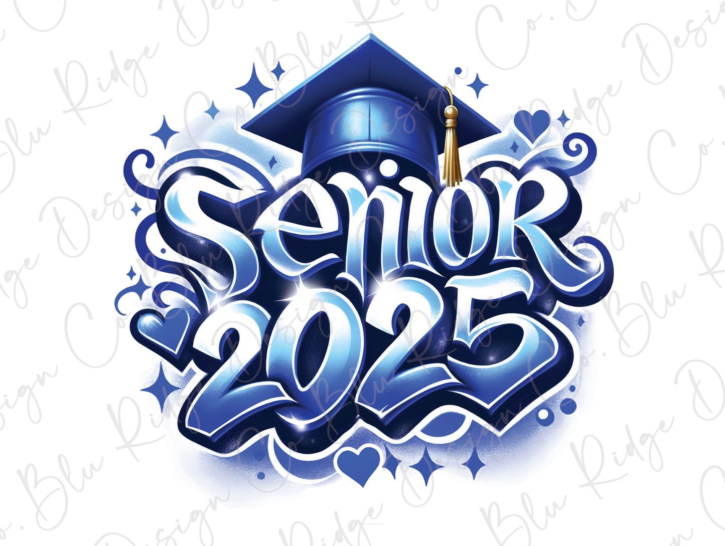 a blue graduation cap with the words senior 2013 on it