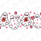 Valentines Day Ghost Love Graphic T-Shirt