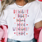 Believe Like Mary Trust Like Joseph Love Like Jesus Hearts Valentines Day Graphic T-Shirt