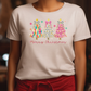 Merry Christmas Coquette Faux Glitter Christmas Trees Graphic T-Shirt