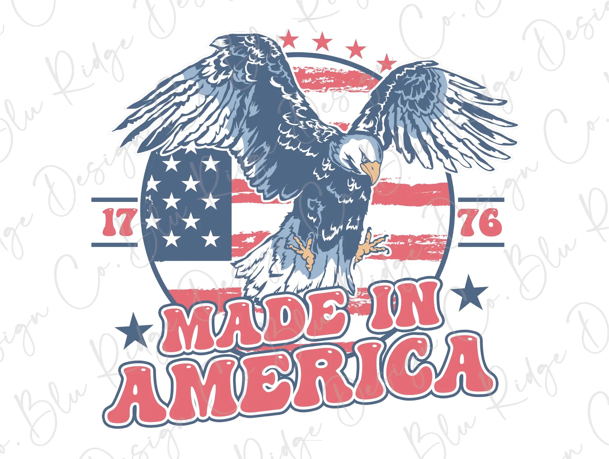 an american eagle with the words made in america