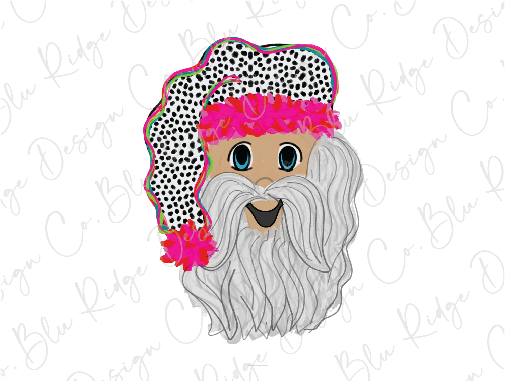 a white bearded man with a pink flower in his hair