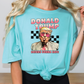 a woman wearing a donald trump t - shirt