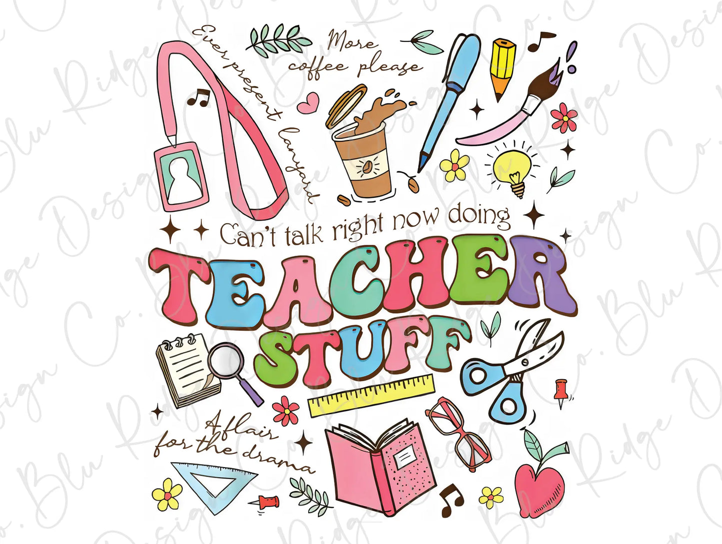 a picture of a teacher stuff poster