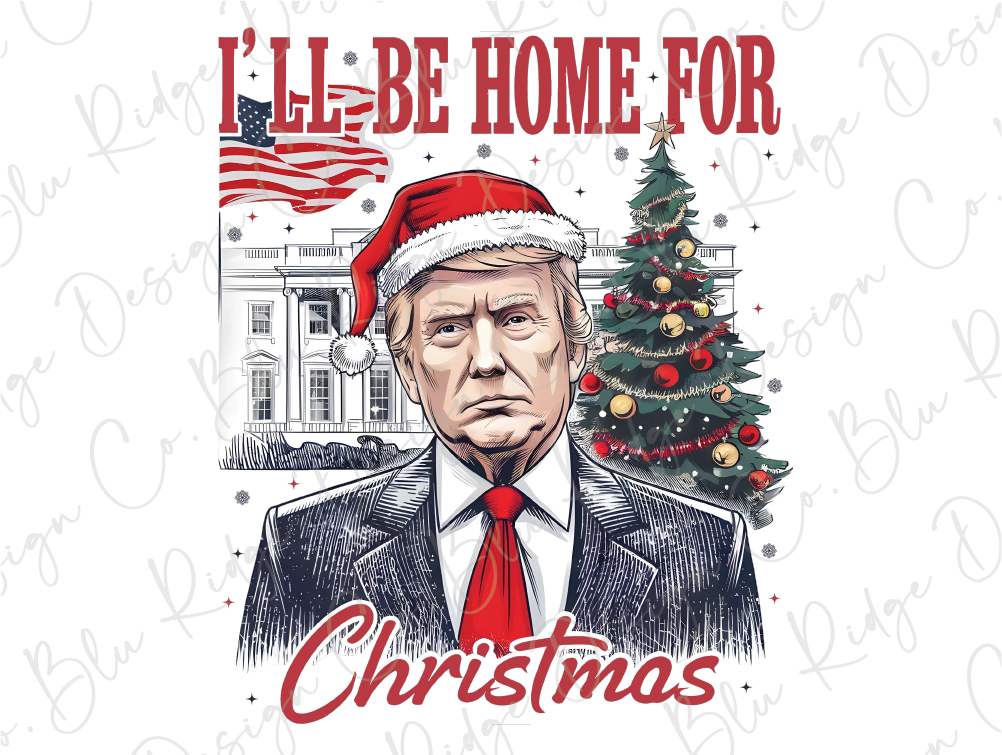 a trump christmas t - shirt with a christmas tree in front of the white house