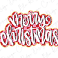 merry christmas lettering with a checkered background