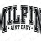 a black and white image of the word mitten