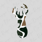 A stylized deer head silhouette against a light gray background.