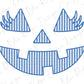Seersucker Pumpkin Face Graphic T-Shirt