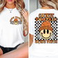 Cutest Pumpkin In The Patch Retro Groovy Fall Smiley Face Graphic T-Shirt