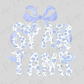 a floral pattern with the word "SPAR TANS" written in a decorative font.