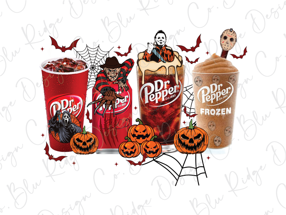 a group of halloween treats and drinks on a white background