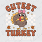 Coolest Girl Turkey at The Table Graphic T-Shirt