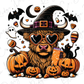 Halloween Spooky Cow Graphic T-Shirt