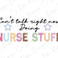 the words nurse stuff are written in different colors