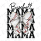 a baseball mom with a bow on it