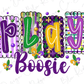 a colorful and playful design with the text "PLAY BOOSIE" prominently displayed.