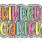 the word kinder gadgets in colorful letters