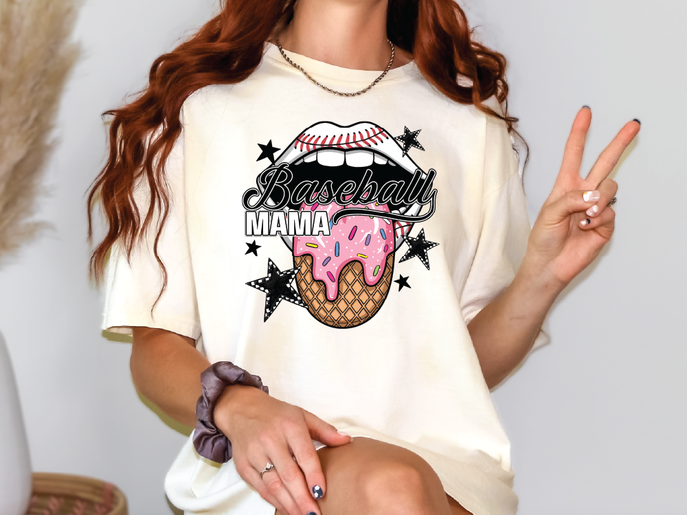 a woman sitting on a chair holding a peace sign