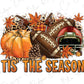 Tis The Season Football Pumpkins Direct to Film (DTF) Transfer BluRidgeDesignCo