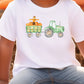 Fall Halloween Scarecrow Pumpkin Tractor Graphic T-Shirt