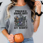 Freaks Come Out At Night Halloween Monster Mash Graphic T-Shirt