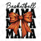 a basketball mom with a big bow on it