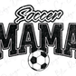 a soccer ball with the word soccer mama on it