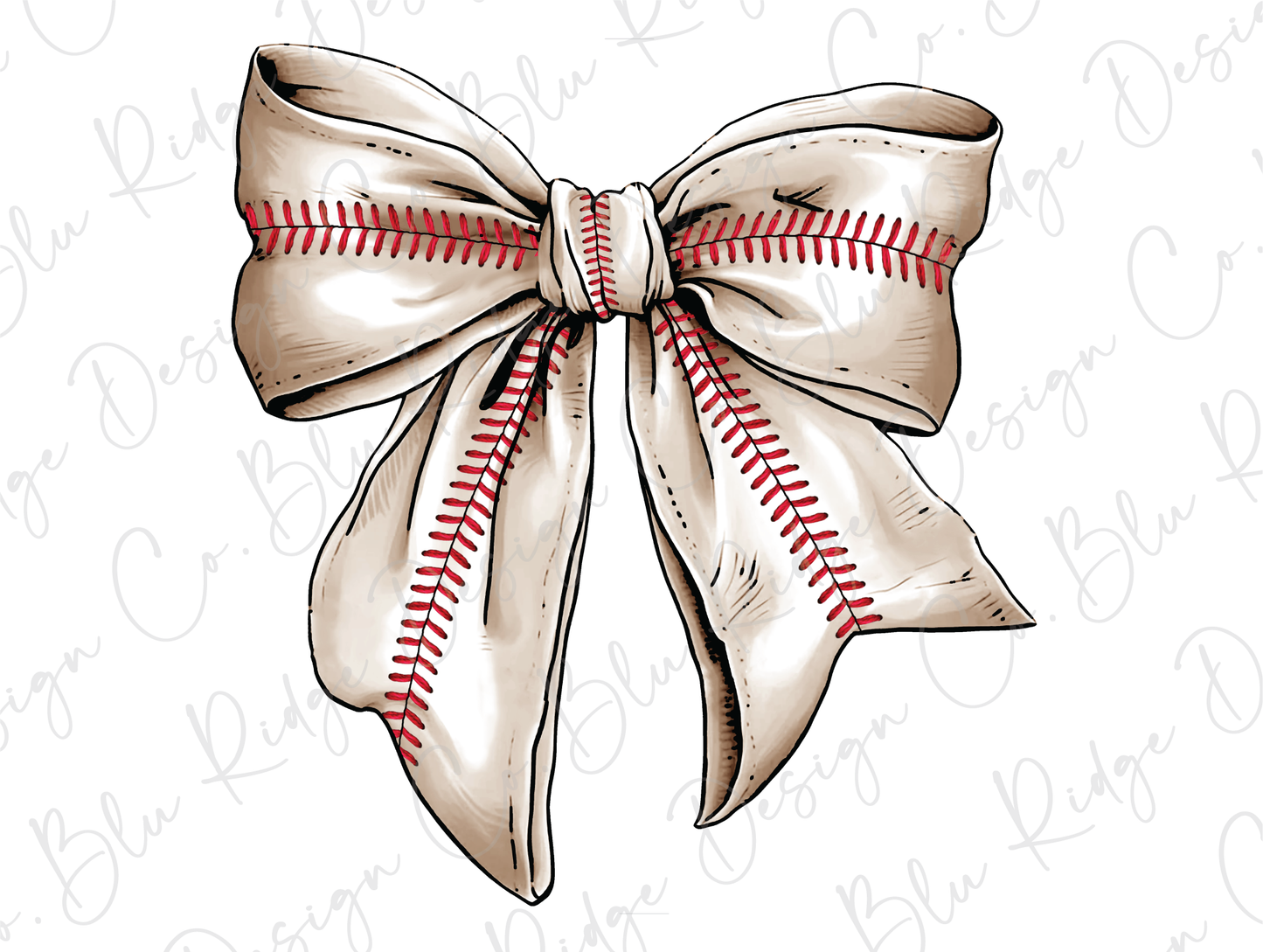 a baseball ribbon with a baseball on it