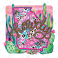 a picture of a cactus with the word hello on it