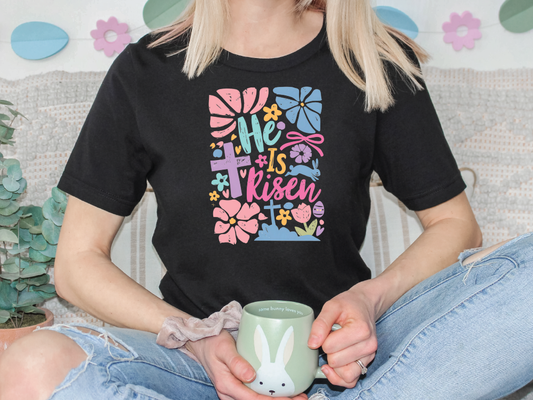 a woman sitting on a couch holding a coffee mug