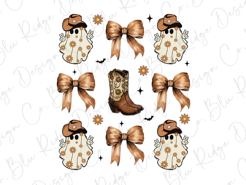 Western Ghost Coquette Collage Graphic T-Shirt