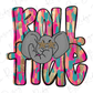 a picture of an elephant with the word rock n roll on it